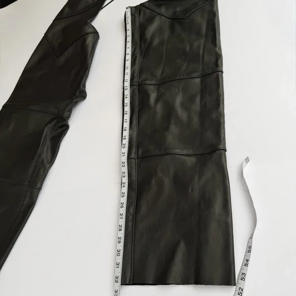 Men’s Genuine Harley Davidson USA Made Leather Chaps Size Large​ - Picture 7 of 16